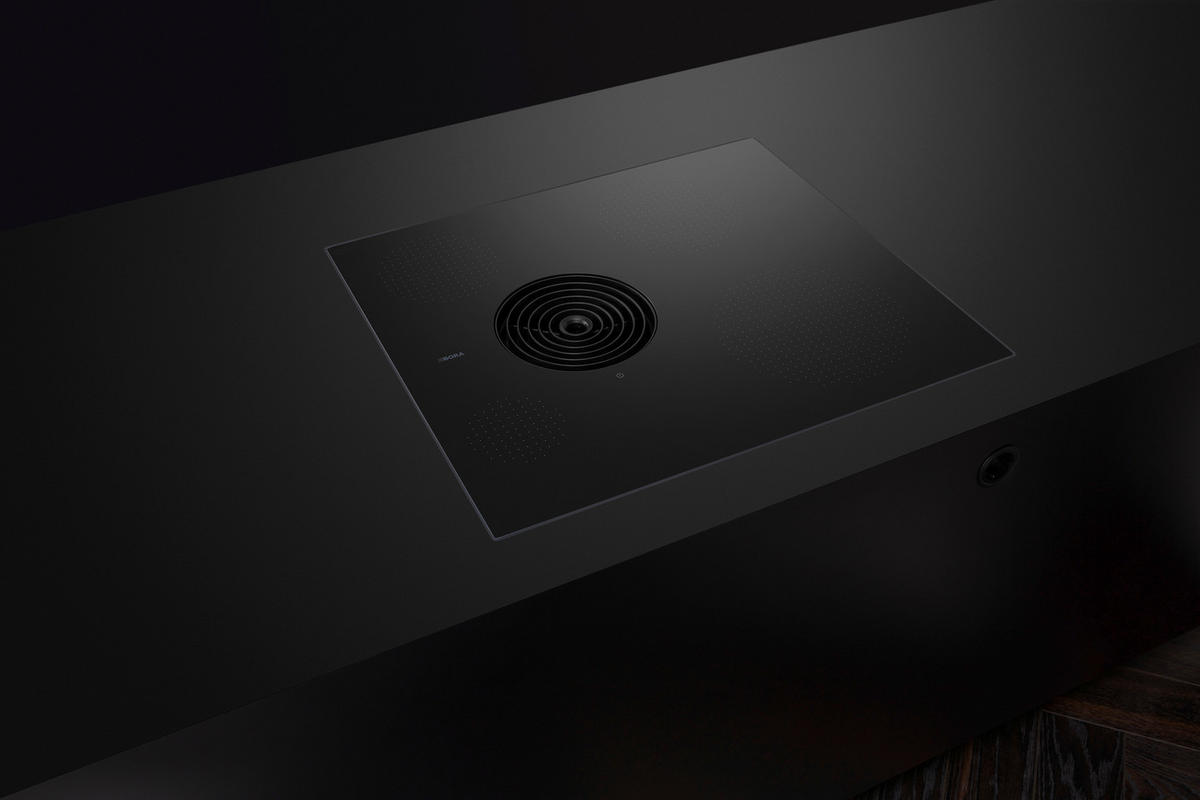 KOCHFELD-DUNSTABZUG-KOMBI PURSU  - Schwarz, Basics, Glas/Metall (58/51,5/19,9cm) - Bora