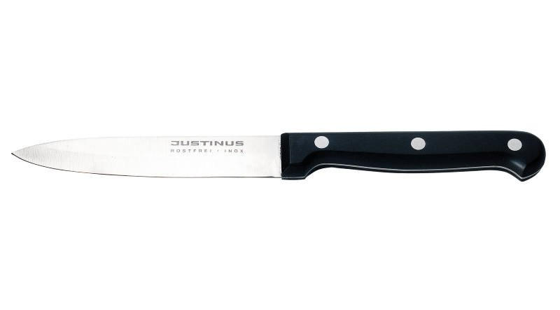 NOŽ KUHINJSKI          9 cm     - srebrne boje/crna, Konvencionalno, metal/plastika (9cm) - Justinus