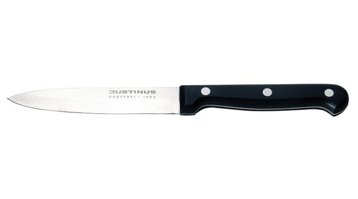 NOŽ KUHINJSKI          9 cm     - srebrne boje/crna, Konvencionalno, metal/plastika (9cm) - Justinus