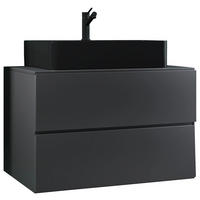 WASCHTISCHKOMBI 81 cm  - Anthrazit/Schwarz, MODERN, Keramik/Holzwerkstoff (81cm) - MID.YOU