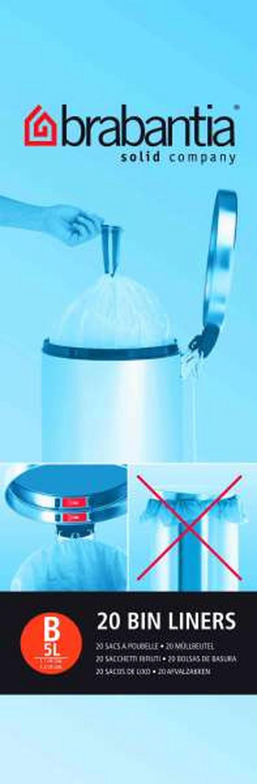 VREĆA ZA OTPAD   5 l   - bijela, Basics, plastika (5l) - Brabantia