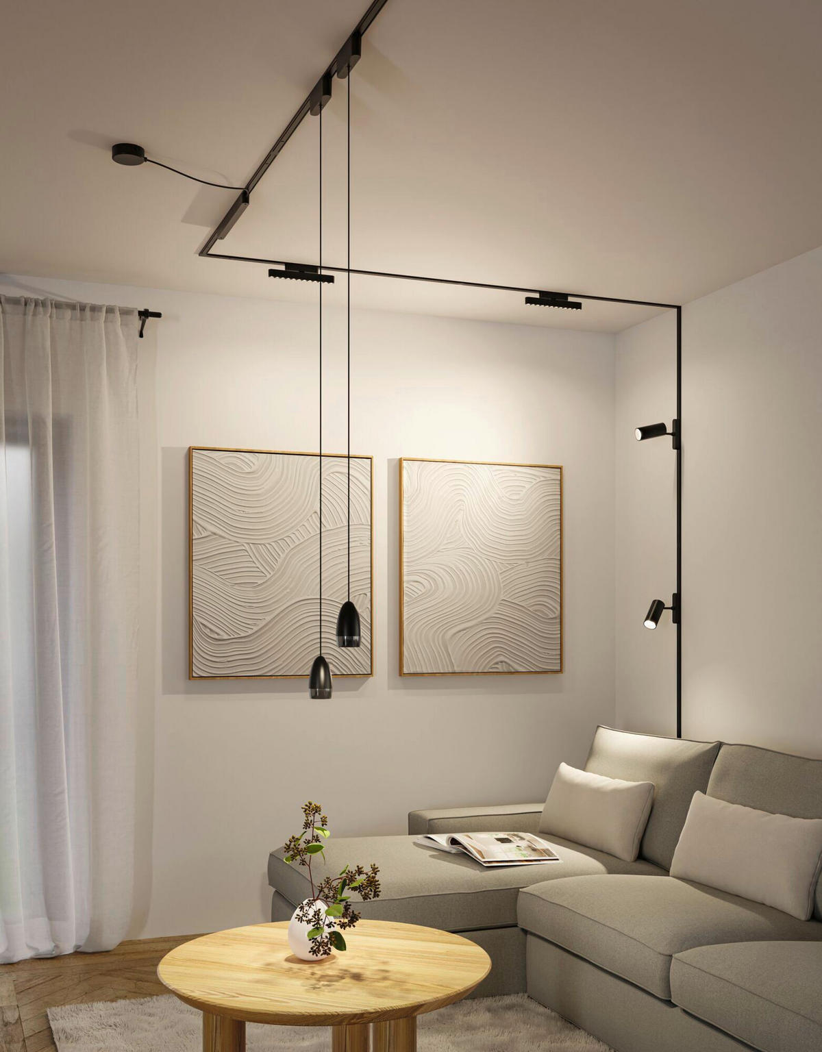 SCHIENENSYSTEM-STRAHLER Veya Zenor 13.1/17.3/2.4 cm  - Design (13.1/17.3/2.4cm) - Paulmann