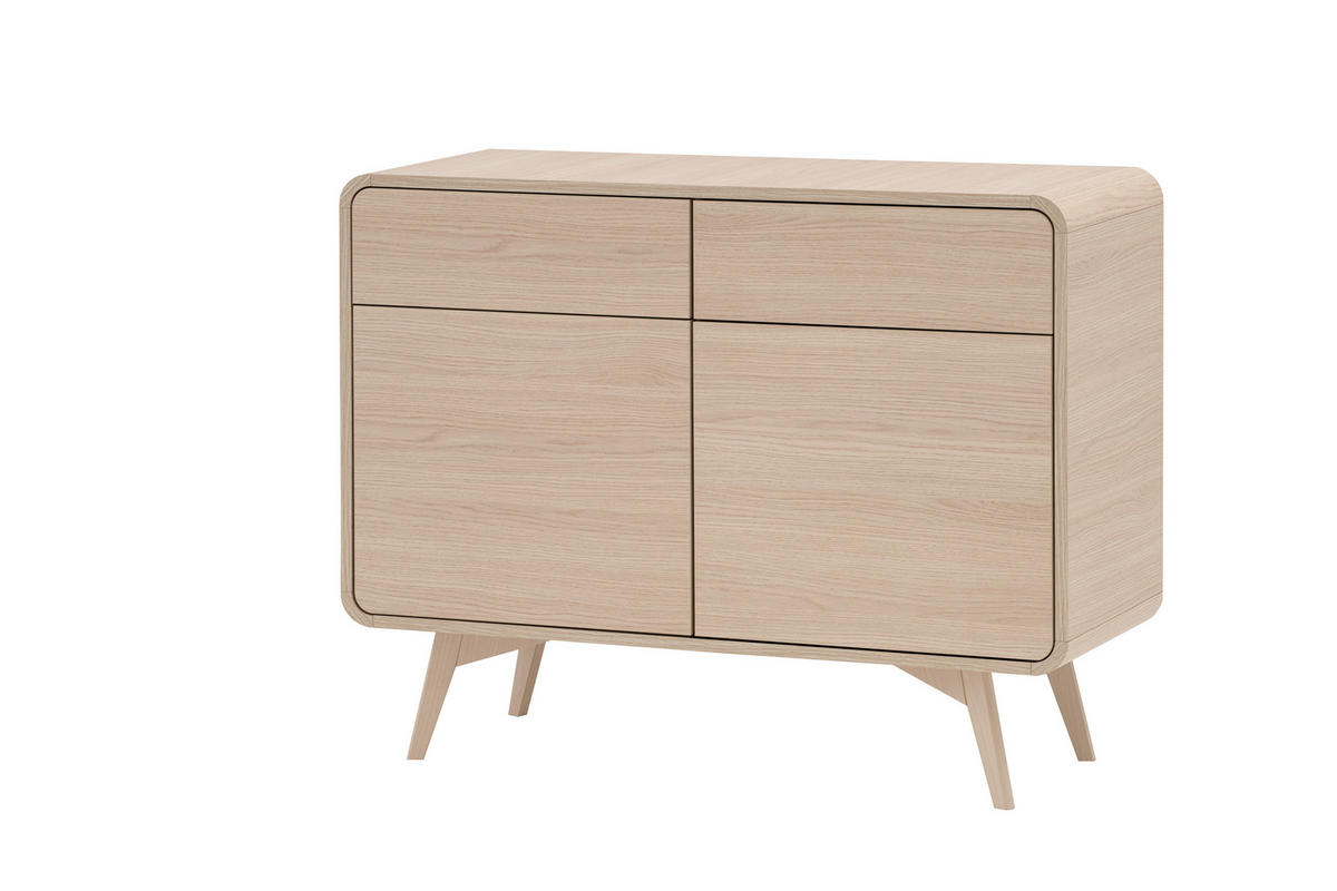 SIDEBOARD  108/84/39 cm 2 Schublade(n)  - Eichefarben, Design, Holz/Holzwerkstoff (108/84/39cm) - Livetastic