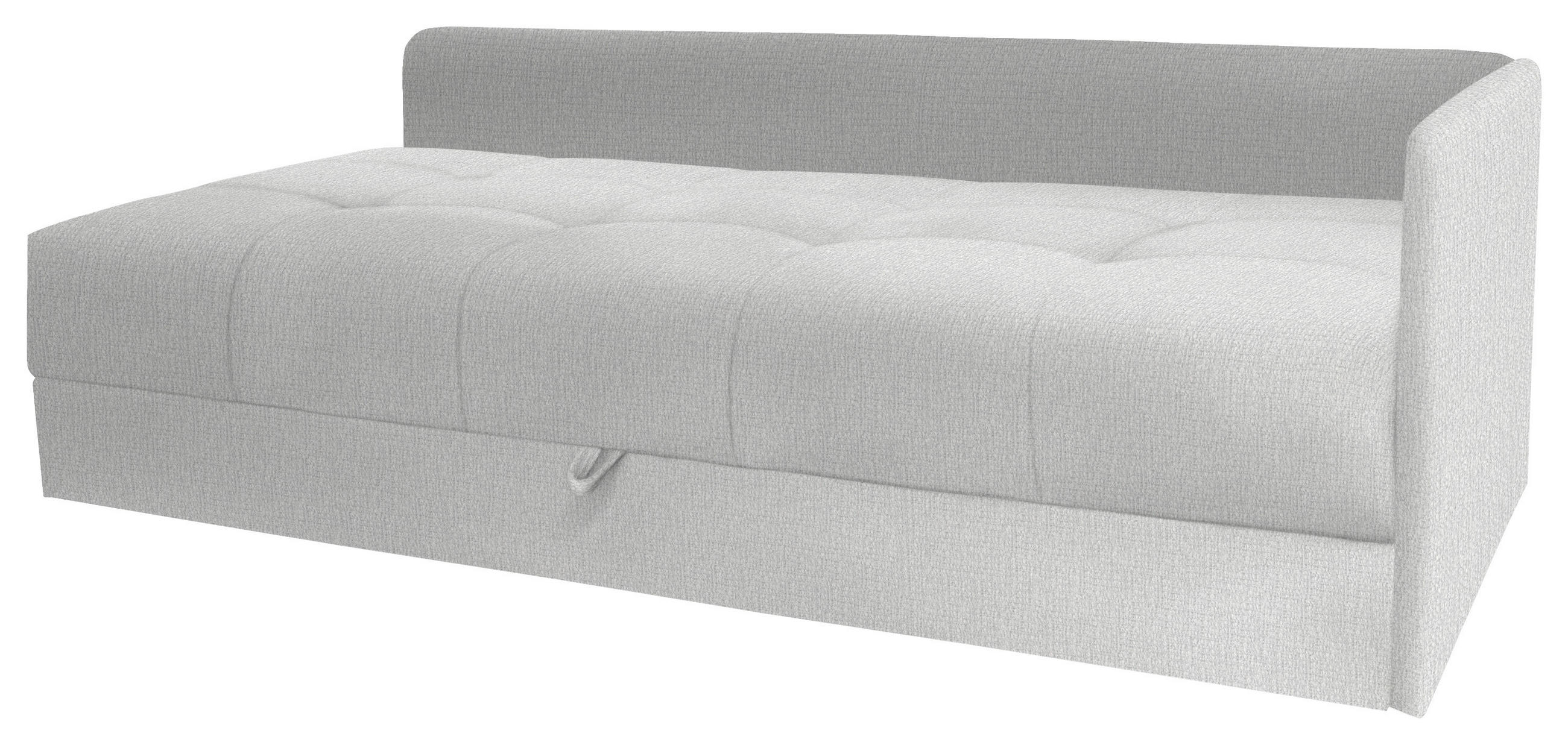 LIEGE in Velours Ecru  - Ecru/Schwarz, KONVENTIONELL, Kunststoff/Textil (205/80/125cm) - Xora