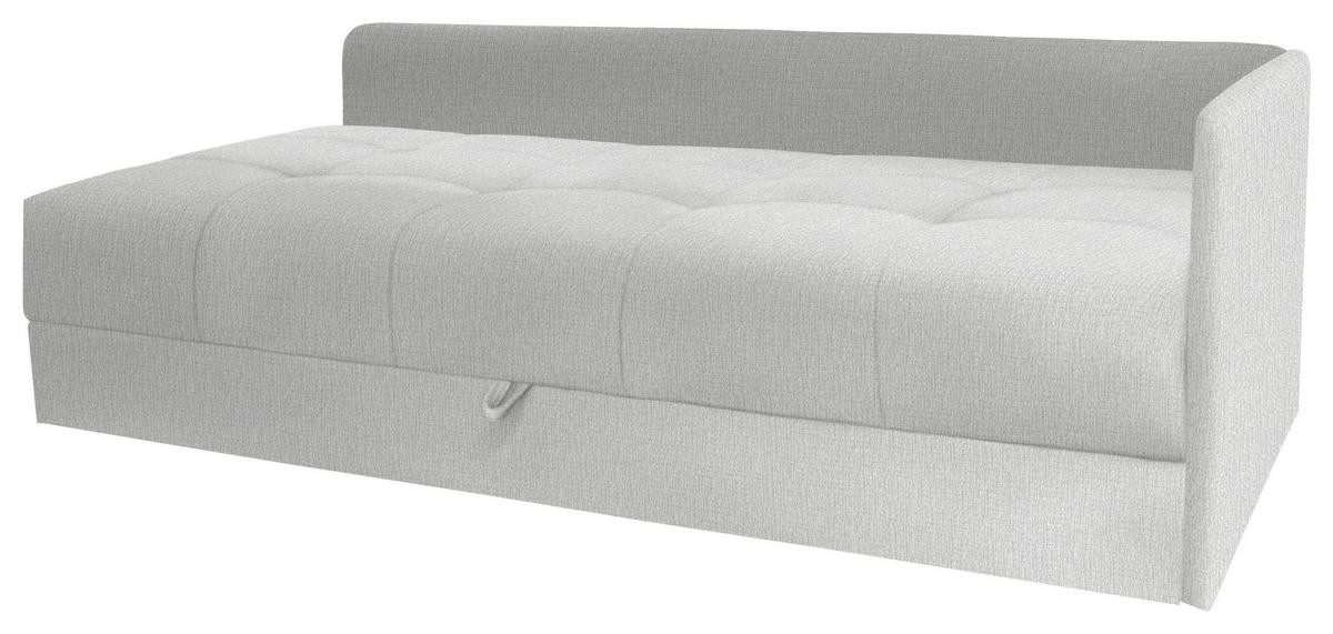 LIEGE in Velours Ecru  - Ecru/Schwarz, KONVENTIONELL, Kunststoff/Textil (205/80/125cm) - Xora
