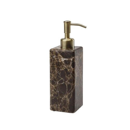 DOZATOR TEKUĆEG SAPUNA smeđa kamen HAMMAM - smeđa, Konvencionalno, kamen (6/6/20,5cm) - Aquanova