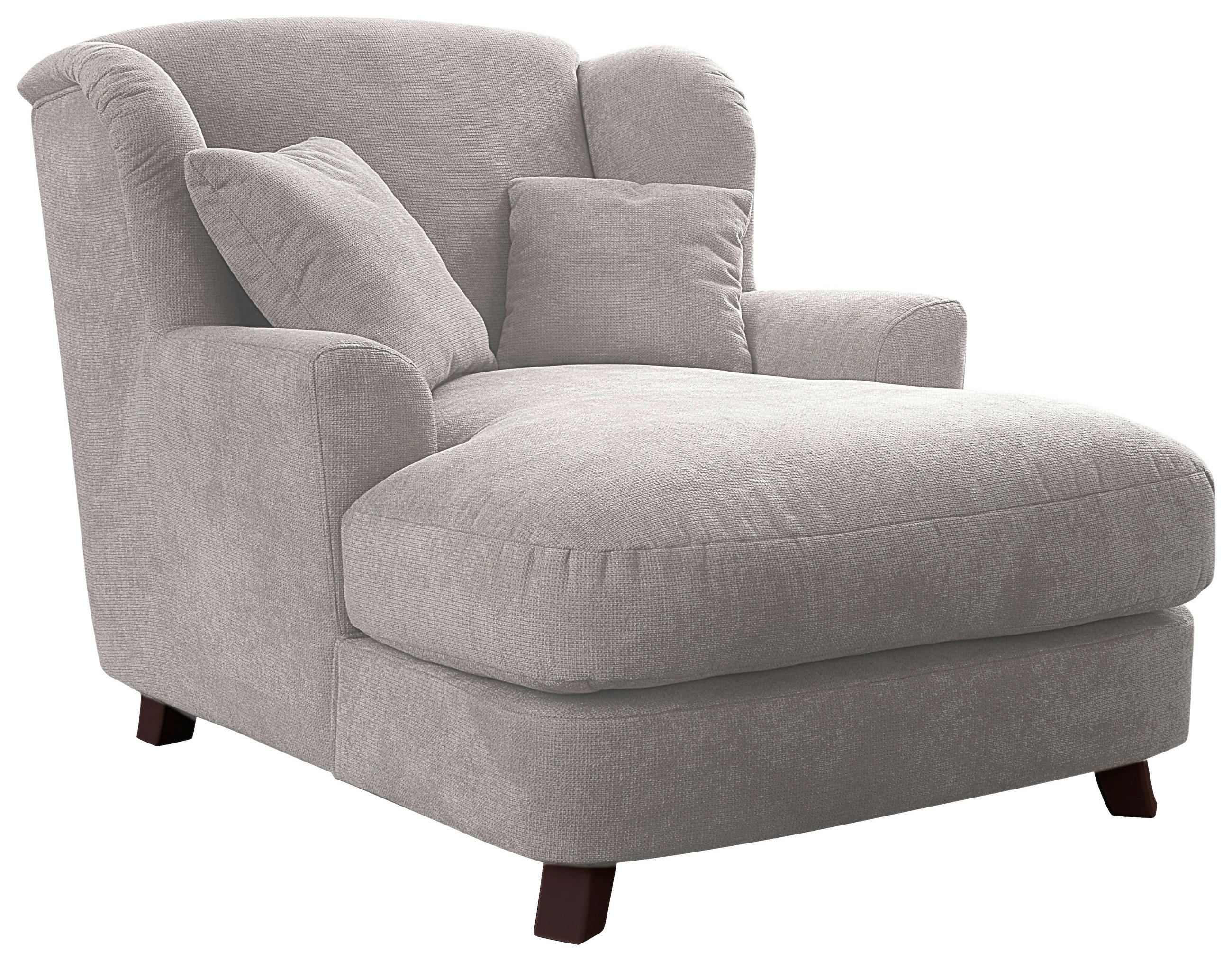 XXL-SESSEL in Creme  - Dunkelbraun/Creme, Modern, Holzwerkstoff/Textil (109/104/145cm) - Sit & More