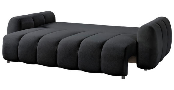 SCHLAFSOFA Webstoff Graugrün  - Schwarz/Graugrün, KONVENTIONELL, Kunststoff/Textil (262/93/117cm) - Carryhome