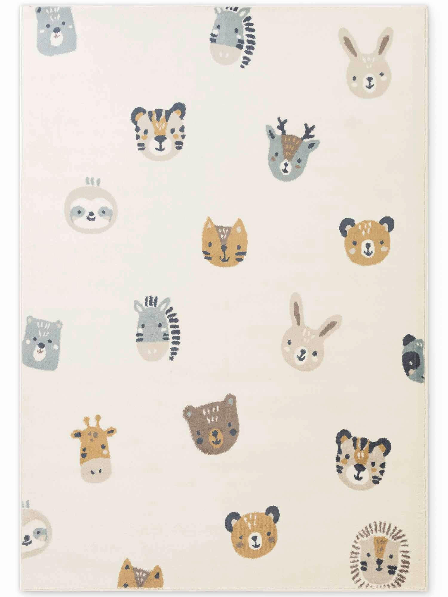 KINDERTEPPICH 120/170 cm Adventures Tier  - Multicolor/Creme, Design, Kunststoff/Textil (120/170cm) - Hanse Home