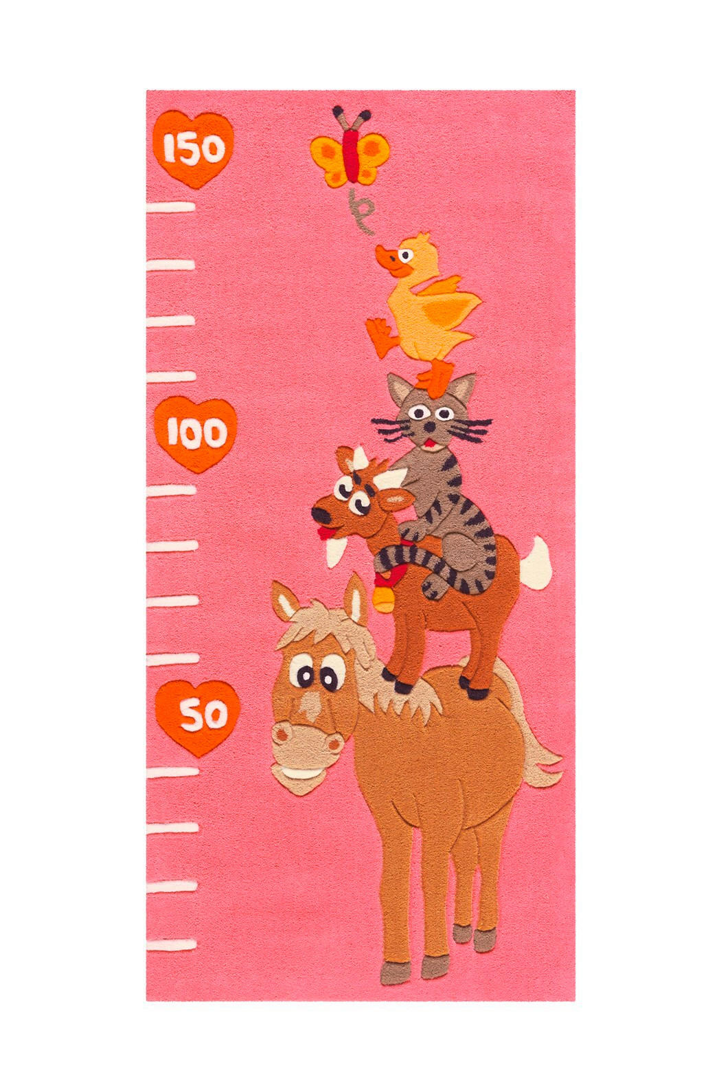 WEBTEPPICH 75/160 cm Rosa  - Rosa, Basics, Textil (75/160cm) - Novel
