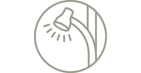 STEHLEUCHTE 42/21/180 cm    - Schwarz/Weiß, Basics, Kunststoff/Metall (42/21/180cm) - Boxxx