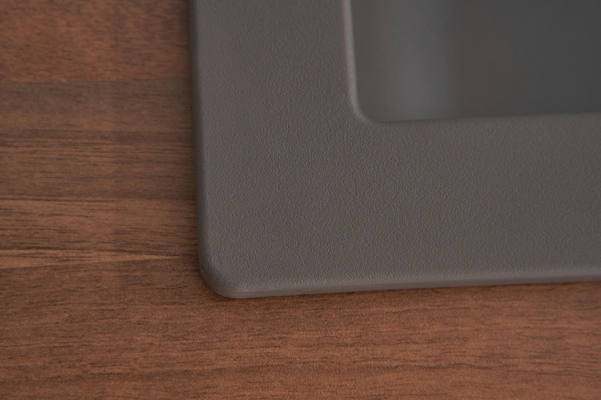 SPÜLE 1712DENVER78X44G  - Grau, Trend, Glas/Kunststoff (78/17/43,5cm) - Respekta