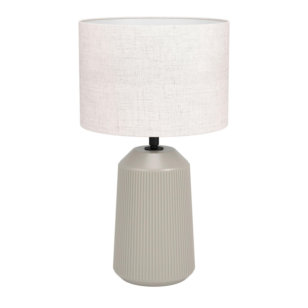TISCHLEUCHTE 23,00/41,00 cm   - Sandfarben/Weiß, Basics, Keramik/Textil (23,00/41,00cm) - Eglo