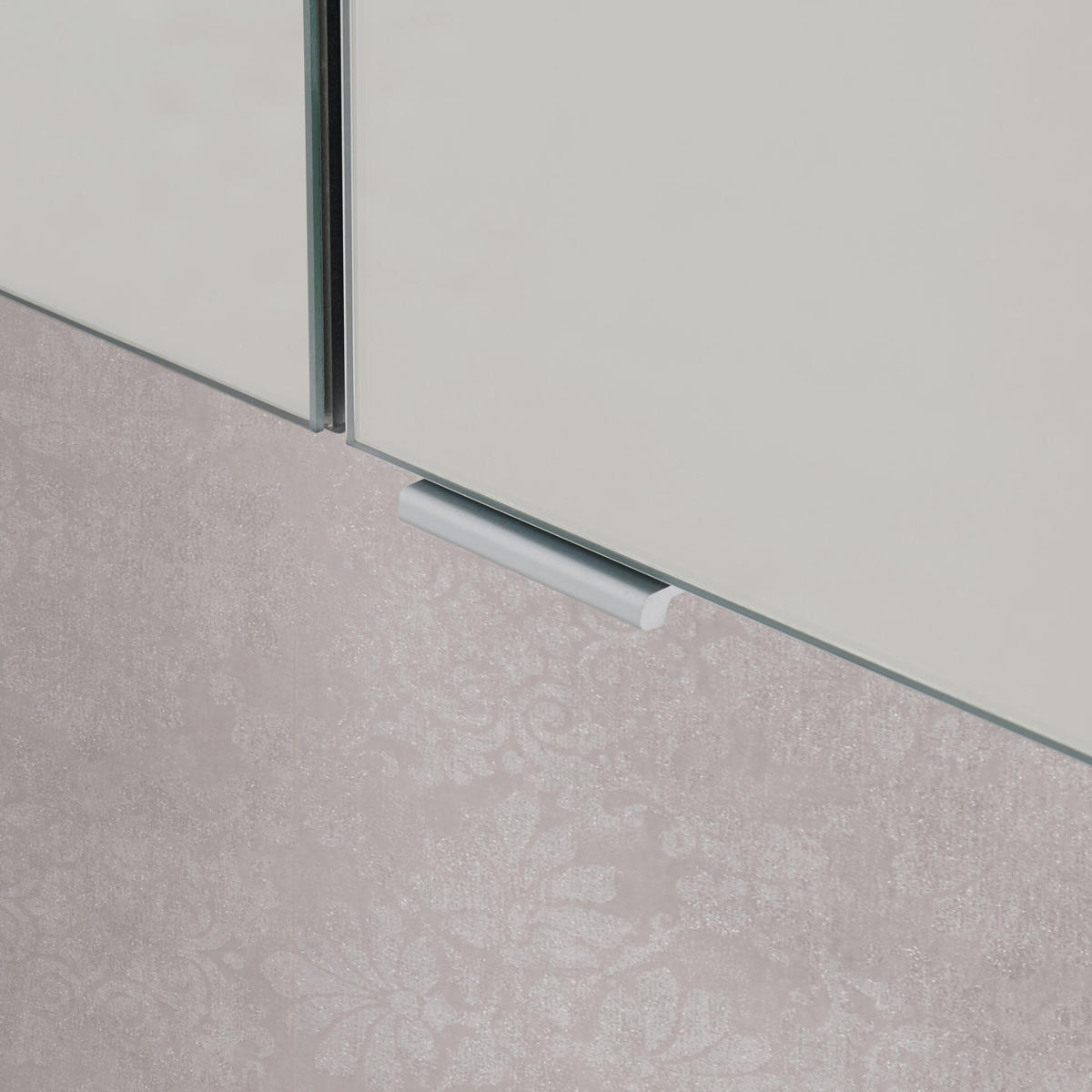 SPIEGELSCHRANK 110/68,3/15 cm  - Anthrazit/Alufarben, MODERN, Glas/Holzwerkstoff (110/68,3/15cm) - Voleo