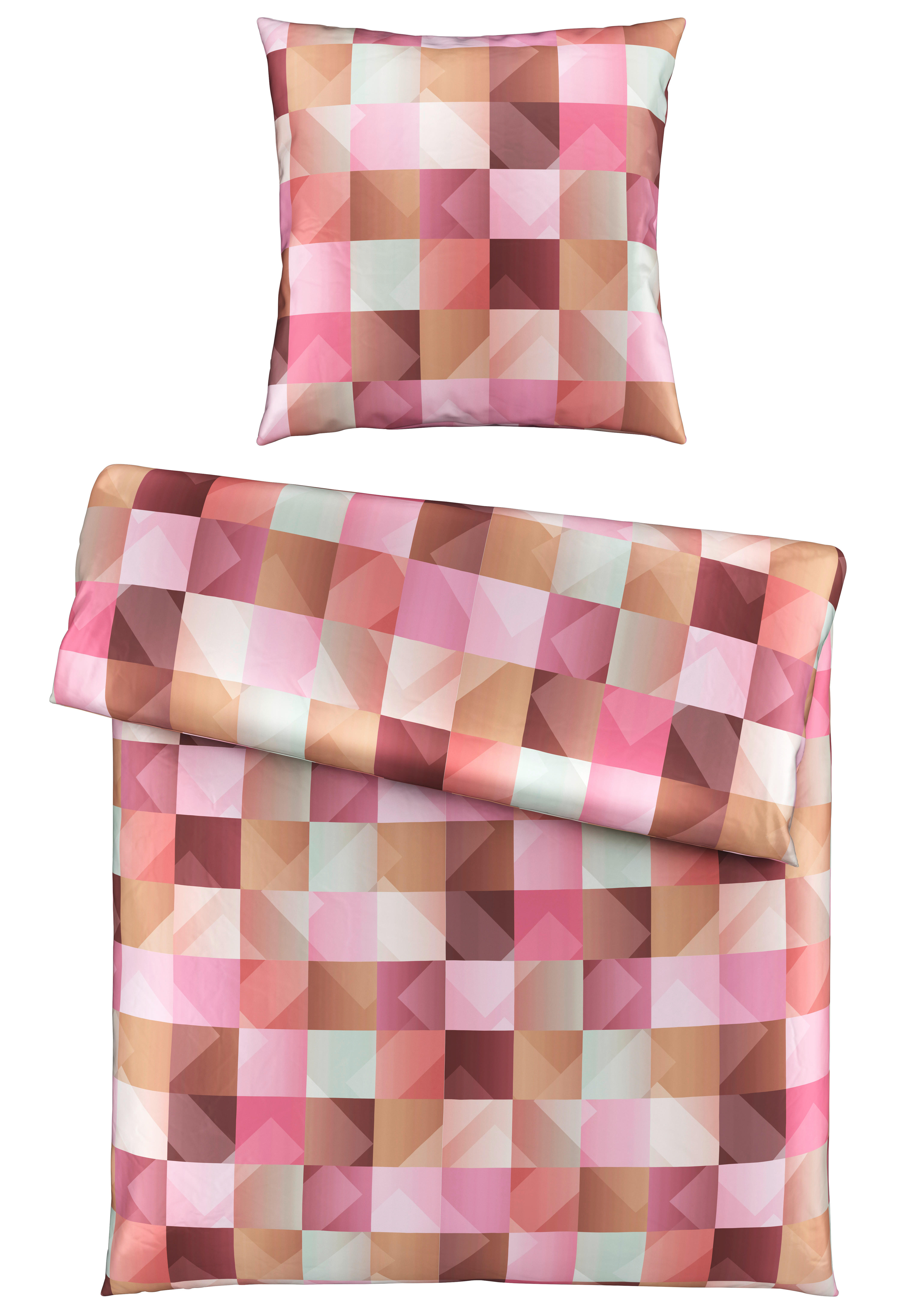 BETTWÄSCHE Javerdat Satin 135/200 cm  - Rosa, KONVENTIONELL, Textil (135/200cm) - Novel