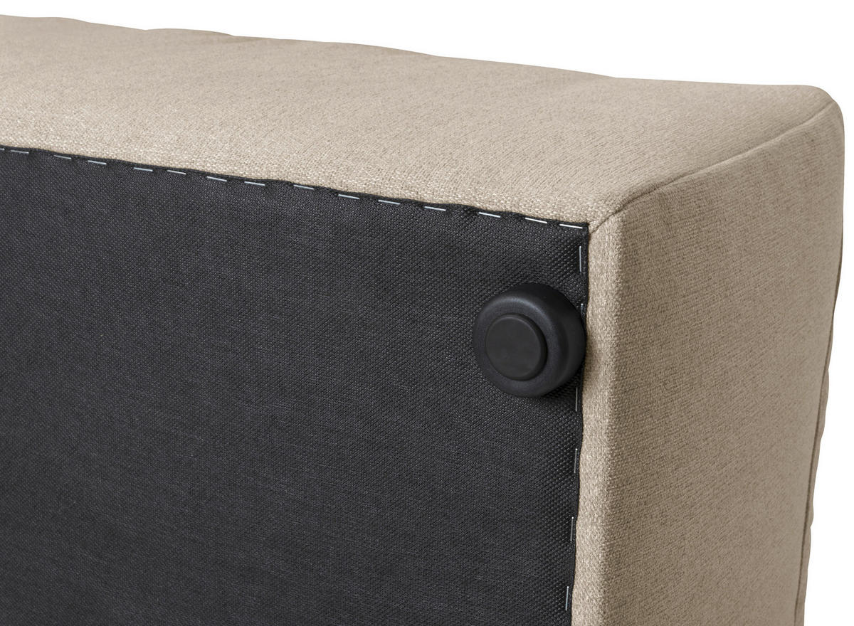 ECKELEMENT Flachgewebe  - Creme, Design, Kunststoff/Textil (100/73/100cm) - Max Winzer