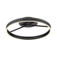 LED-DECKENLEUCHTE 60/60/17.8 cm   - Schwarz, Design, Kunststoff/Metall (60/60/17.8cm) - Neuhaus PURE