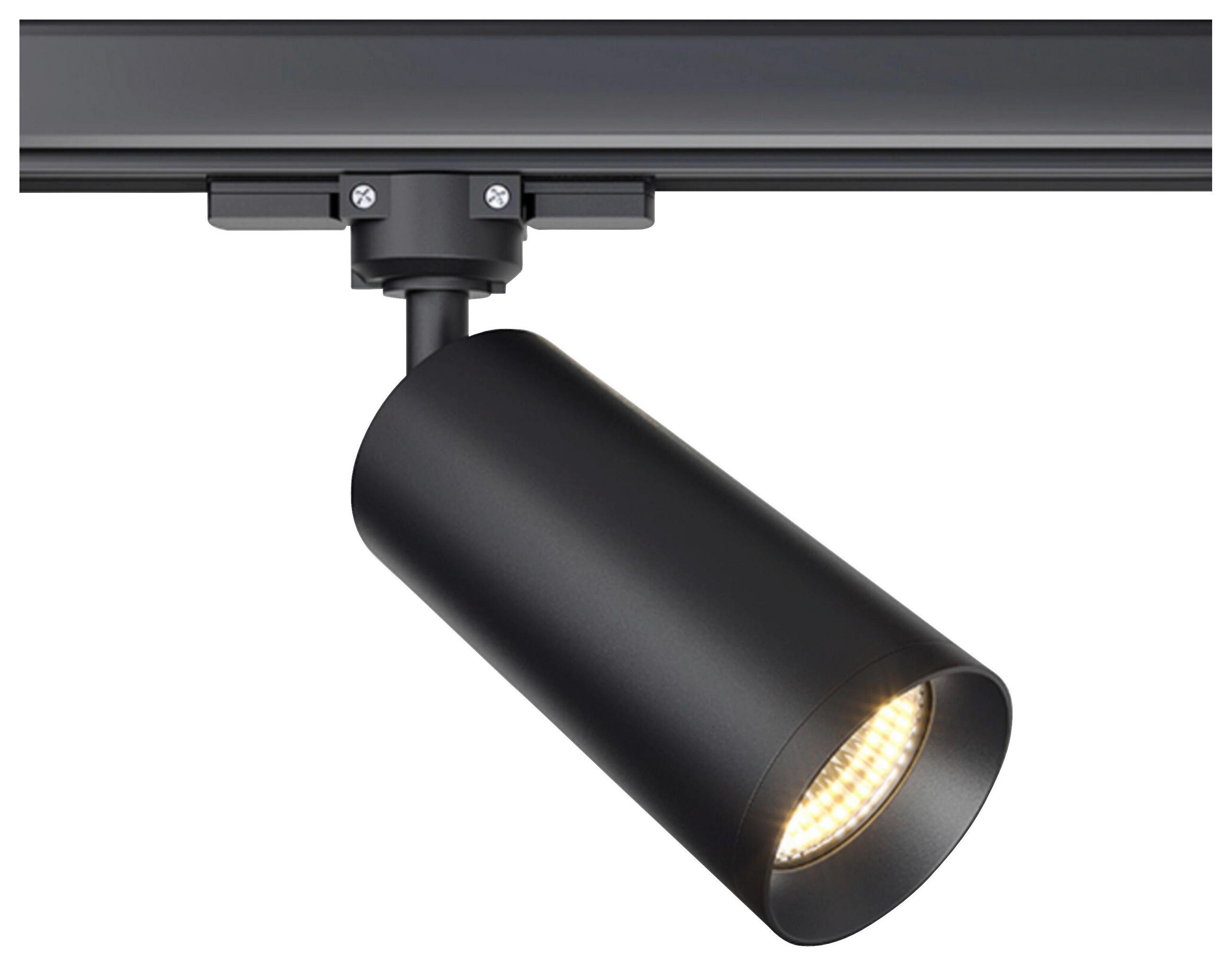 SCHIENENSYSTEM-STRAHLER 6/21/13 cm   - Schwarz, Basics, Metall (6/21/13cm) - MAYTONI