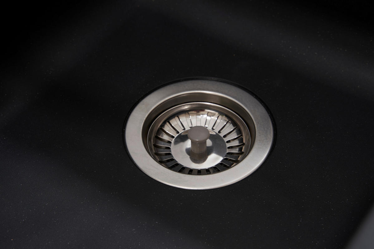 SPÜLE 1712DENVER86X50S  - Schwarz, Trend, Glas/Kunststoff (86/20/50cm) - Respekta