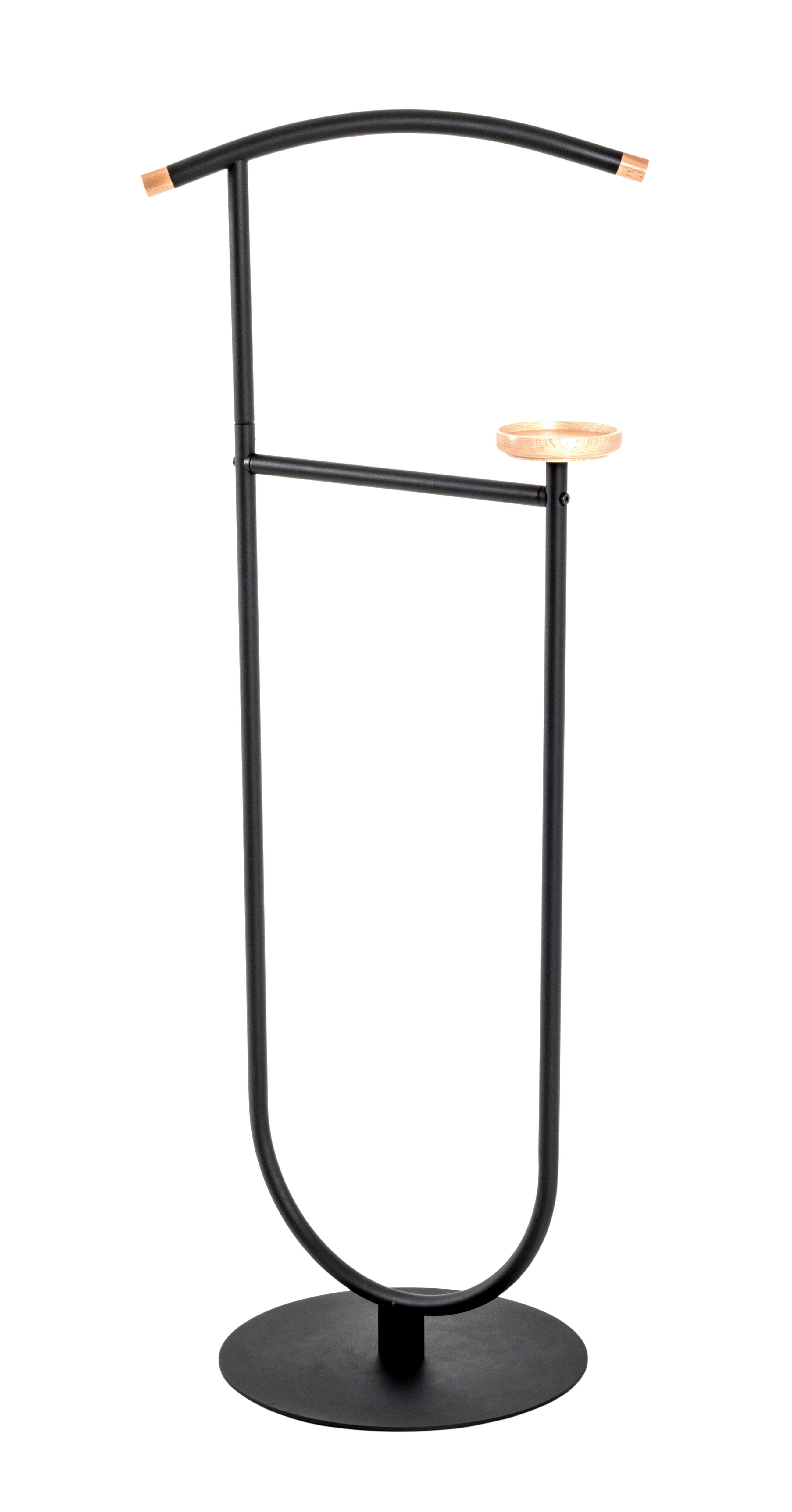 VALET HAINE - culoare lemn fag/negru, Basics, lemn/metal (45/115/34cm) - Landscape