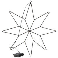 DEKORAČNÁ HVIEZDA - čierna, Konventionell, kov (40cm) - X-Mas