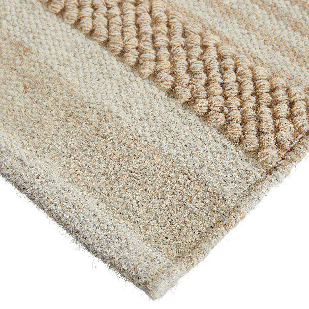 HANDWEBTEPPICH 130/190 cm Beige  - Beige, Natur, Textil (130/190cm) - Linea Natura