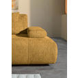 SCHLAFSOFA in Chenille Senfgelb  - Senfgelb/Schwarz, KONVENTIONELL, Kunststoff/Textil (235-255/80/116-138cm) - Carryhome