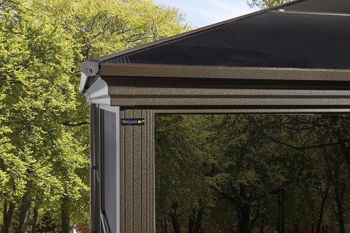 PAVILLON 427/296/362 cm   - Bronzefarben, Basics, Kunststoff/Metall (427/296/362cm)