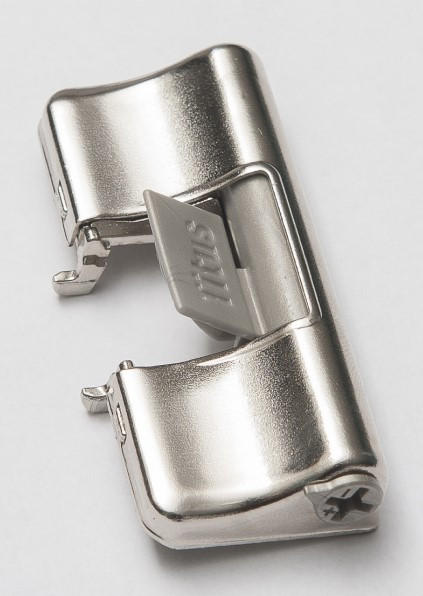 TÜRDÄMPFER 3/6,5/1 cm 2-teilig Chromfarben  - Chromfarben, Basics, Kunststoff/Metall (3/6,5/1cm) - SetOne by Musterring