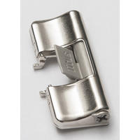 TÜRDÄMPFER 3/6,5/1 cm 2-teilig Chromfarben  - Chromfarben, Basics, Kunststoff/Metall (3/6,5/1cm) - SetOne by Musterring