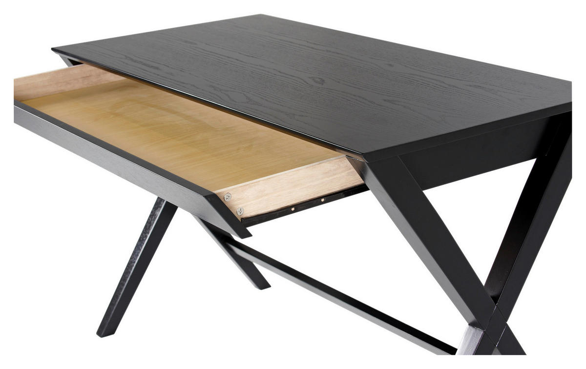 SCHREIBTISCH 120/60/75 cm  in Schwarz  - Schwarz, Trend, Holz/Holzwerkstoff (120/60/75cm) - MID.YOU
