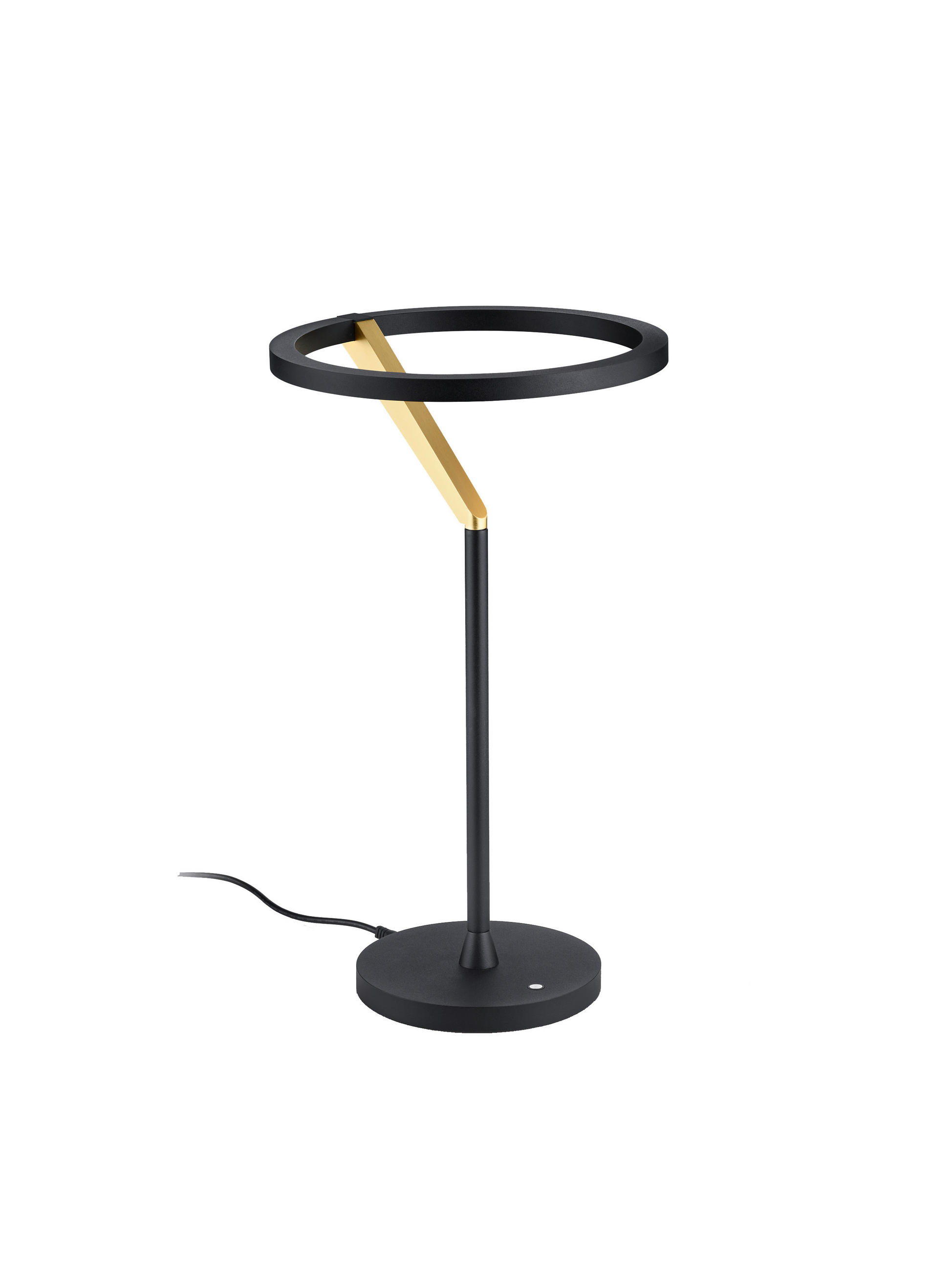 LED-TISCHLEUCHTE - Goldfarben/Schwarz, Design, Metall (22/38cm) - Helestra