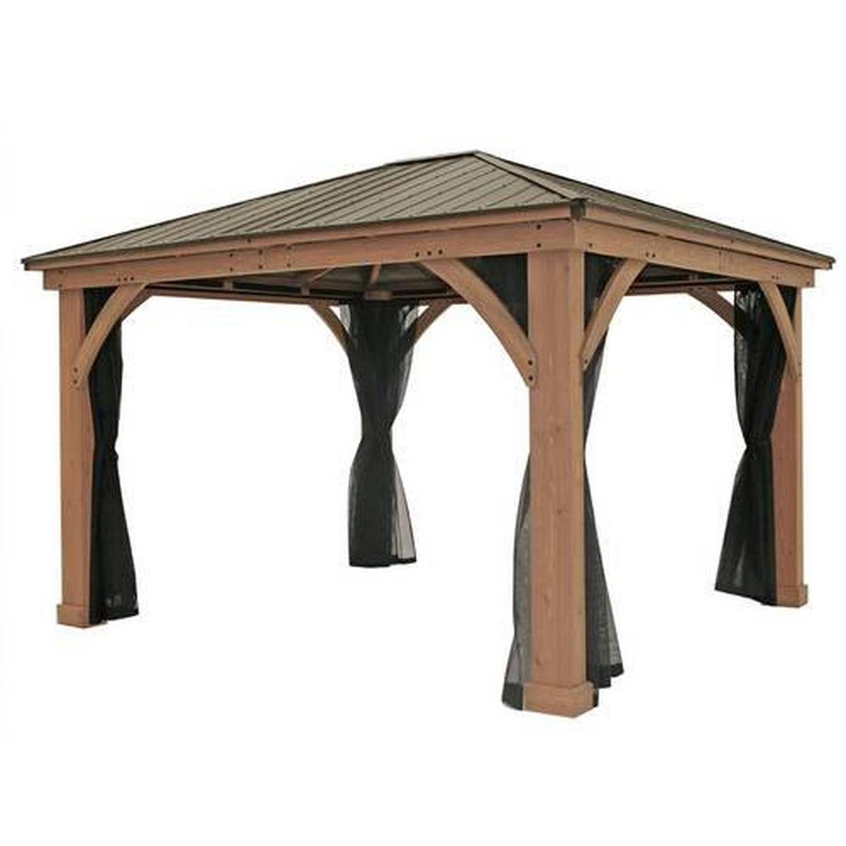 MOSKITONETZ  - Schwarz, Basics, Kunststoff (392/331cm) - Ambia Garden