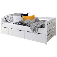 POSTELJA S PREDALOM   x  , bela  - bela, Moderno, les (90/200cm) - MID.YOU