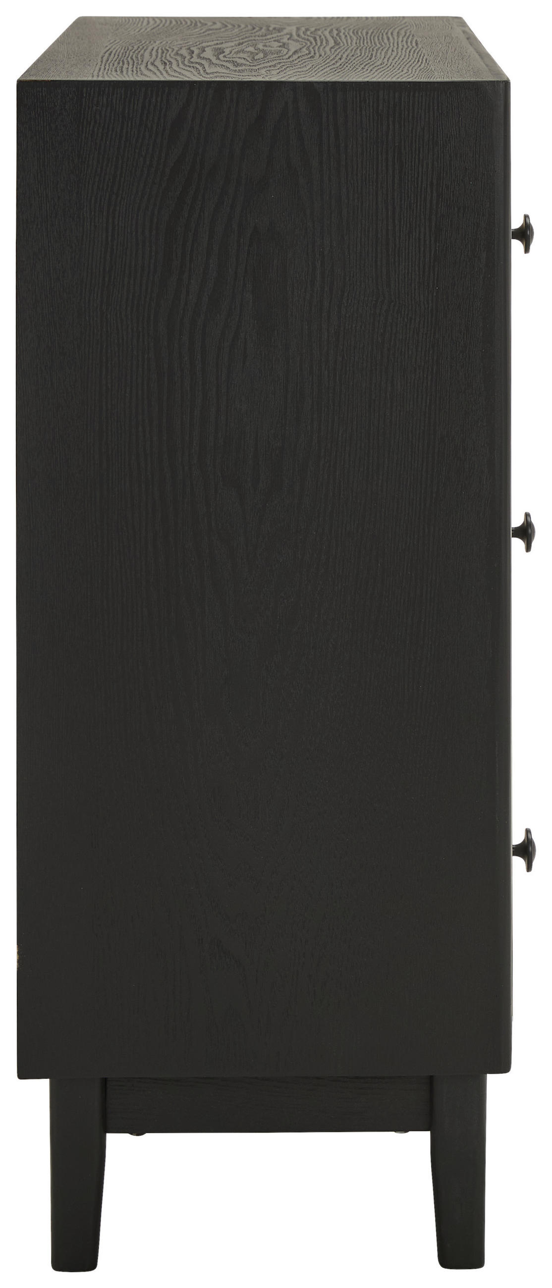 KOMMODE  in 80/85/35 cm  - Schwarz/Naturfarben, KONVENTIONELL, Holz/Holzwerkstoff (80/85/35cm) - Livetastic