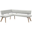 ECKBANK 170/220 cm  in Beige, Wildeiche  - Wildeiche/Eichefarben, Design, Holz/Textil (170/220cm) - Venda