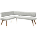 ECKBANK 160/170 cm  in Beige, Wildeiche  - Wildeiche/Eichefarben, Design, Holz/Textil (160/170cm) - Venda