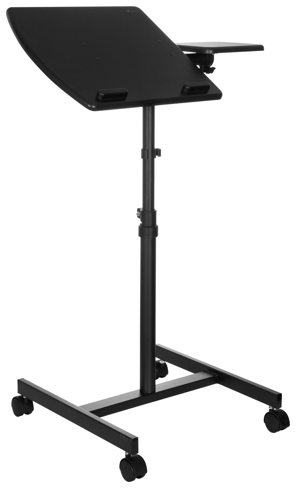 SKRIVBORD  i svart  - svart, Basics, metall/trämaterial (40/44/68,5cm) - MID.YOU