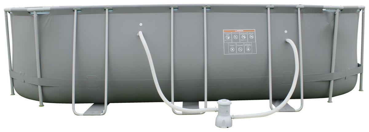 POOL-SET LAMAR 274 549/274/122 cm  - KONVENTIONELL, Kunststoff/Metall (549/274/122cm)