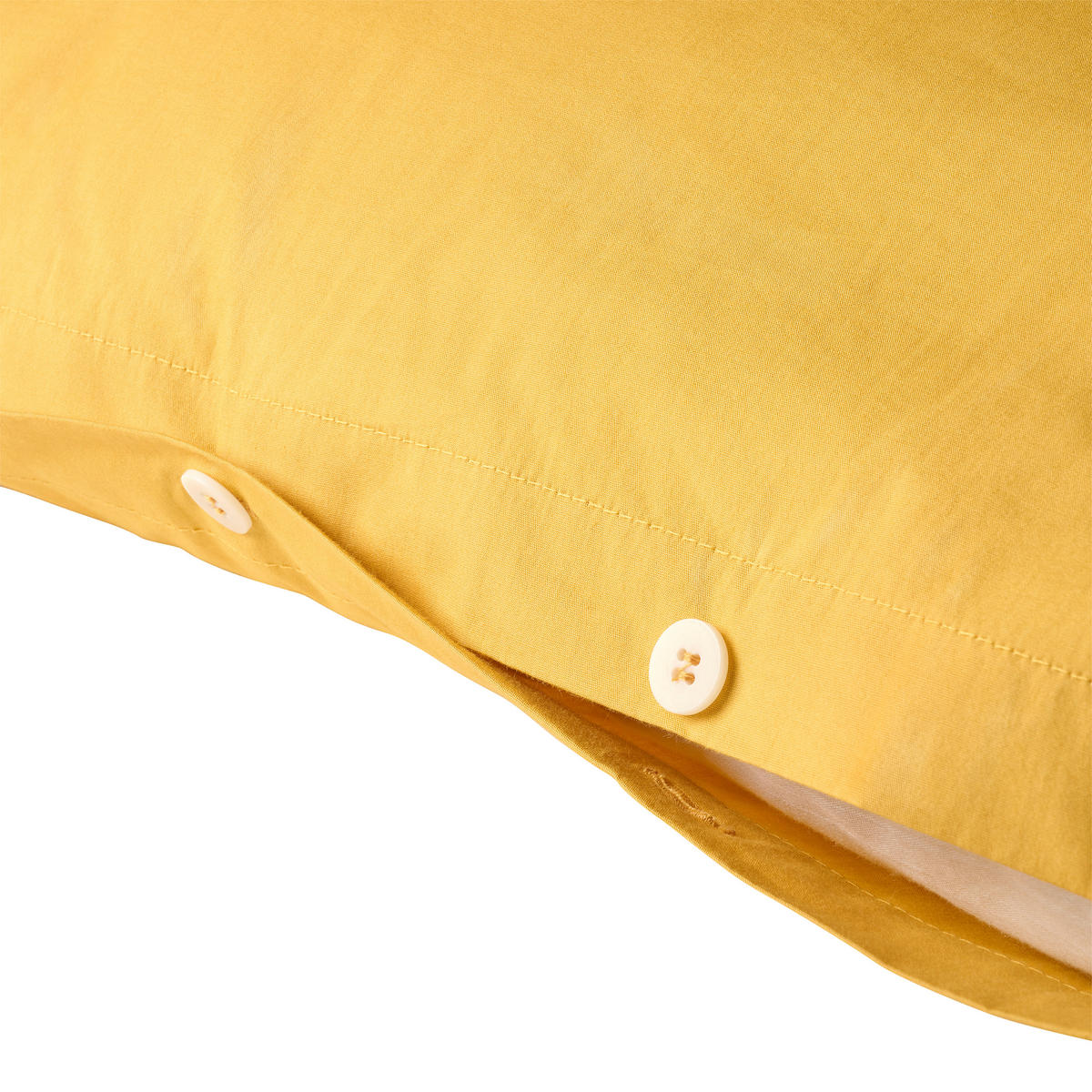 POSTEĽNÁ BIELIZEŇ, perkál, žltá, 140/200 cm - žltá, Basics, textil (140/200cm) - Bio:Vio