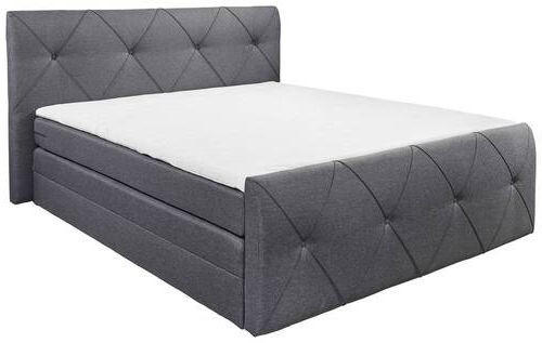BOXSPRINGBETT 180/200 cm  in Anthrazit  - Anthrazit, Basics, Holzwerkstoff/Kunststoff (180/200cm) - MID.YOU