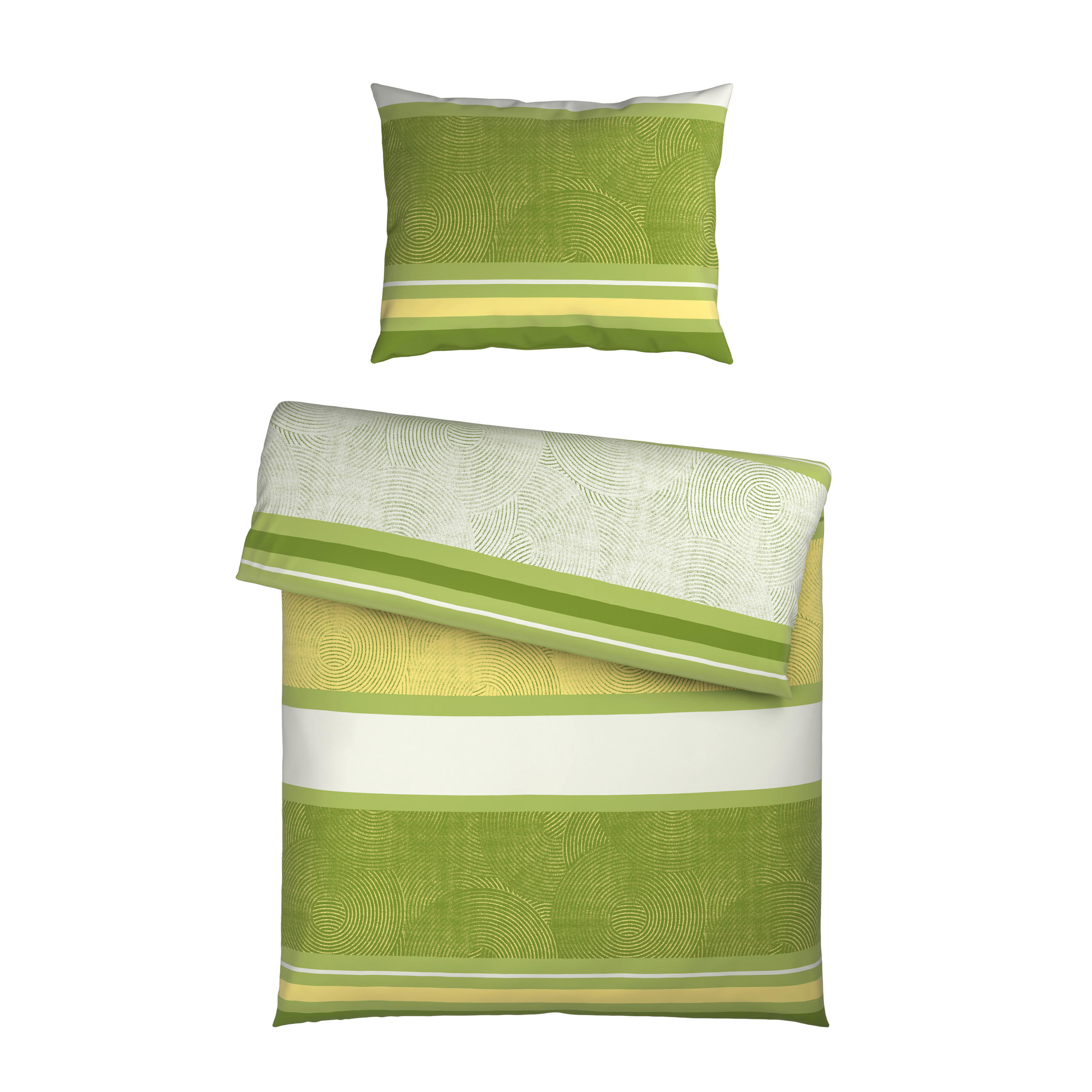 BETTWÄSCHE CUBY Satin 140/200 cm  - Grün, KONVENTIONELL, Textil (140/200cm) - Esposa