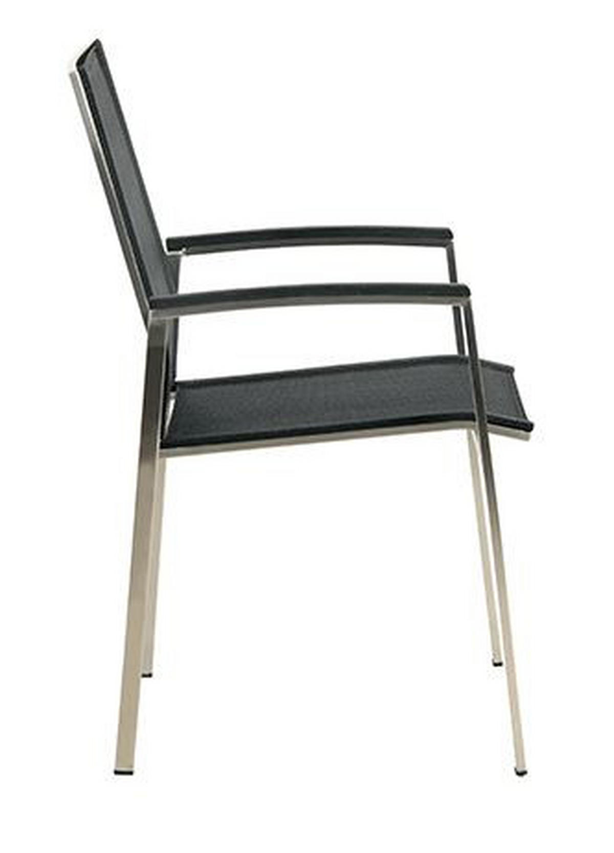 GARTENGARNITUR Edelstahl  - Edelstahlfarben/Grau, Basics, Keramik/Kunststoff (200/75/100cm) - Acamp