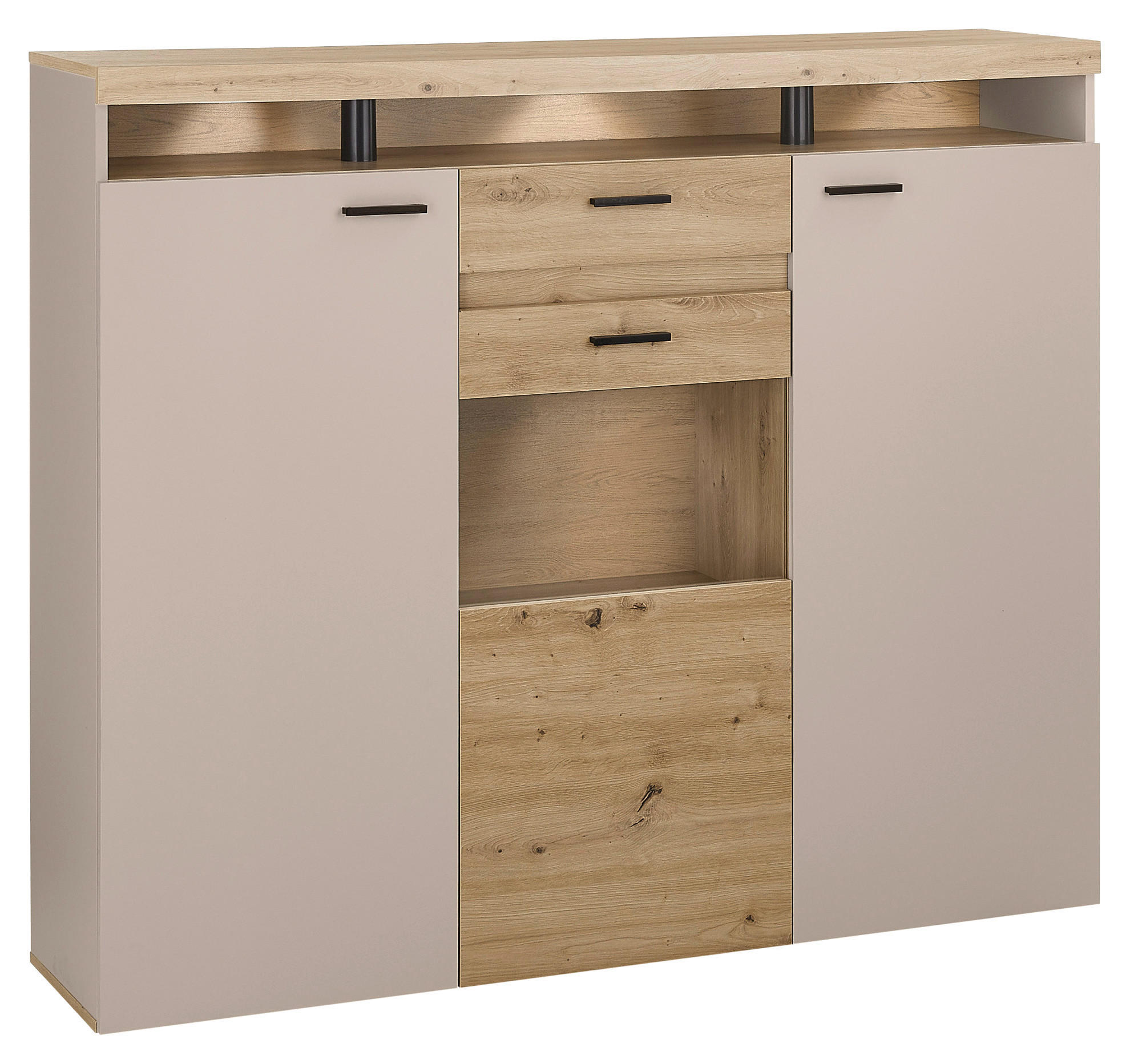 Highboard Strada Giga Eiche Artisan/kashmir, B:151cm