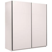 SCHIEBETÜRENSCHRANK 200/211,5/61,5 cm 2-türig Kaschmir  - Kaschmir/Schwarz, MODERN, Holzwerkstoff/Metall (200/211,5/61,5cm) - MID.YOU