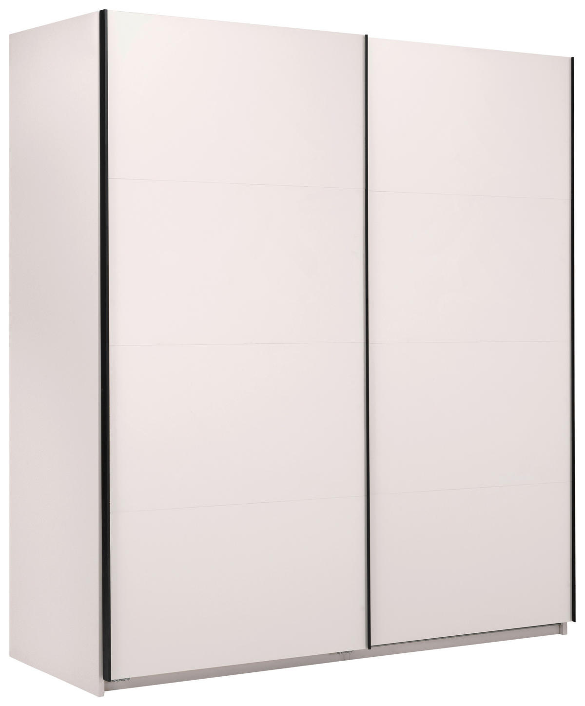 SCHIEBETÜRENSCHRANK 200/211,5/61,5 cm 2-türig Kaschmir  - Kaschmir/Schwarz, MODERN, Holzwerkstoff/Metall (200/211,5/61,5cm) - MID.YOU