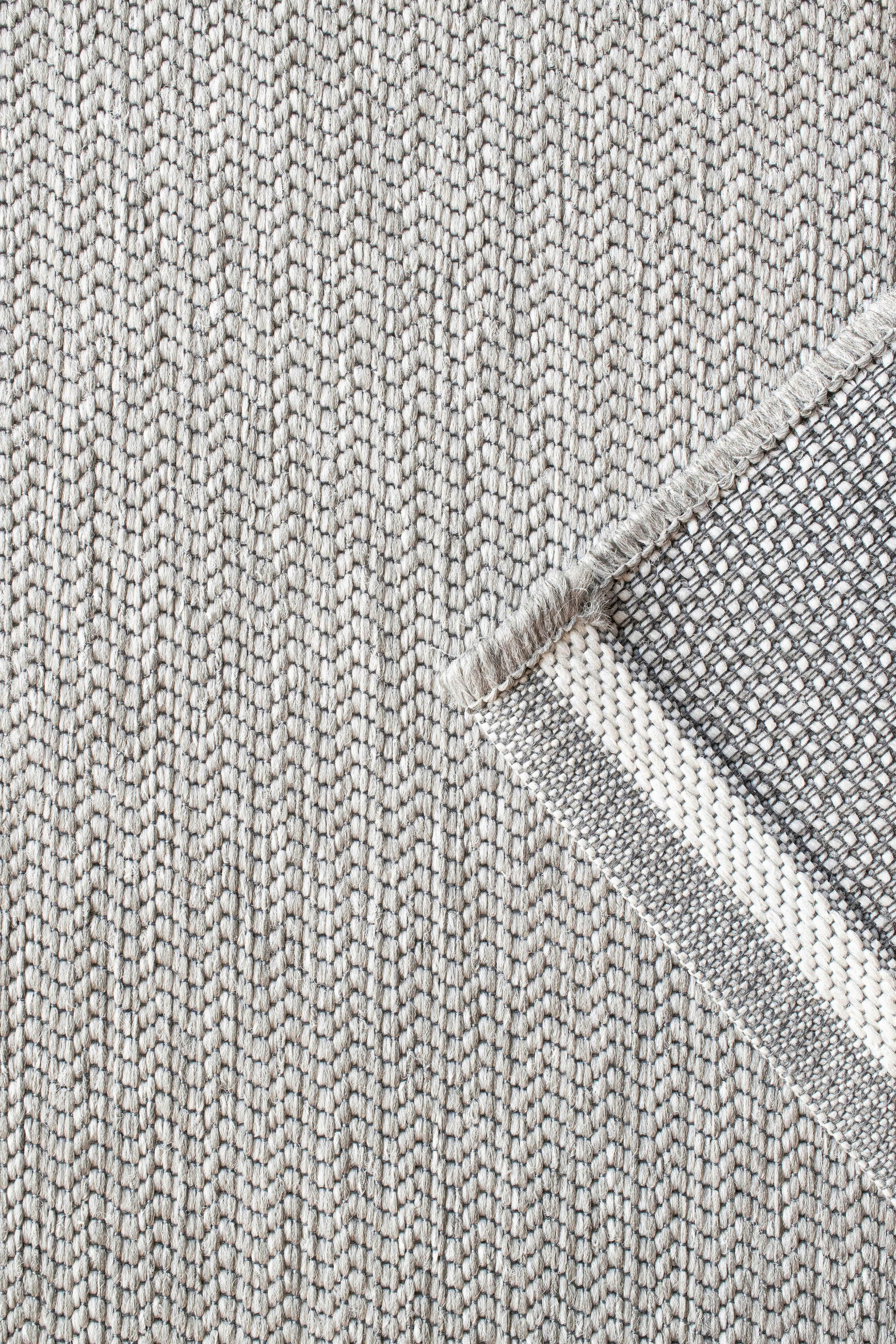 Thumbnail - Novel Outdoorteppich Amalfi, Grau, Silber, Hellgrau, Textil, Bordüre, rechteckig, 120x170 cm, Oeko-Tex® Standard 100, fü...