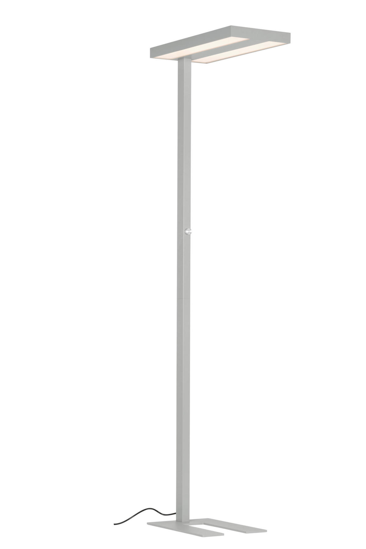 LED-STEHLEUCHTE 61/28/195 cm    - Klar/Chromfarben, KONVENTIONELL, Kunststoff/Metall (61/28/195cm) - Novel