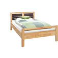 BETT 120/200 cm  in Braun, Erlefarben   - Erlefarben/Braun, Natur, Holz (120/200cm) - Linea Natura