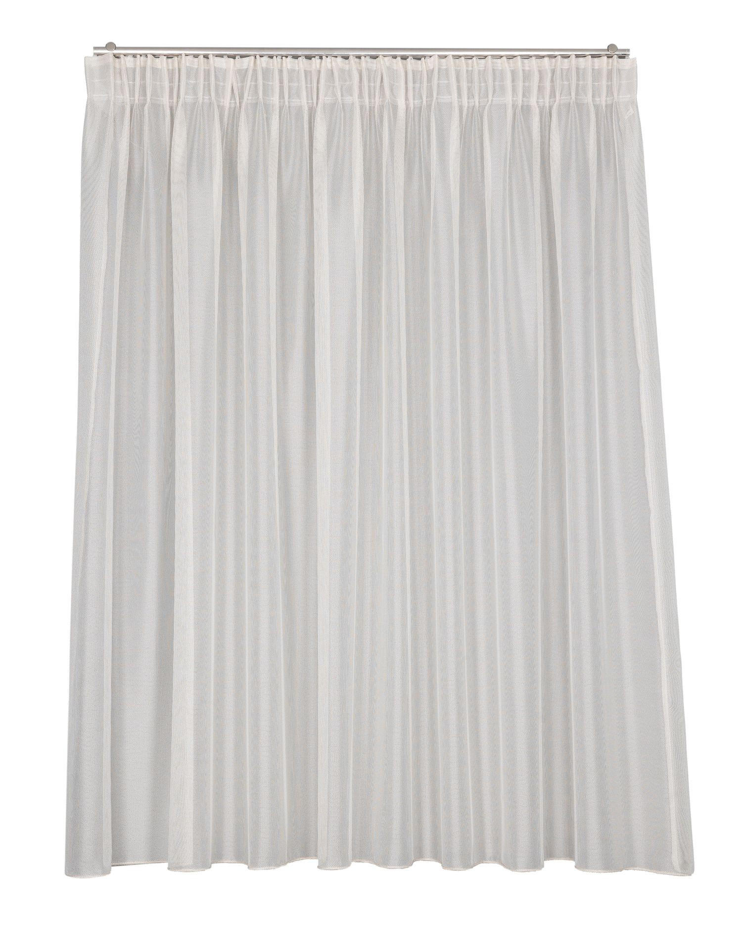 KÉSZFÜGGÖNY áttetsző  - ekrü, Basics, textil (300/175cm)